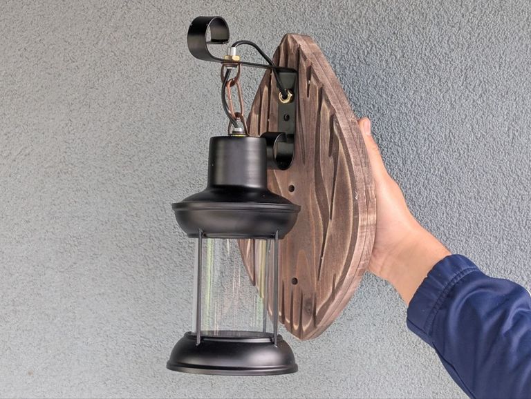 Купить Настінна лампа з ретро-дерева 220В Настінна лампа настінна промислова лампа. Нова.  Б/У
