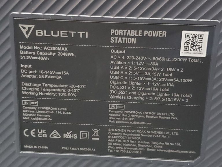 Bluetti ac200max Код:01-200755570. Изображение 8