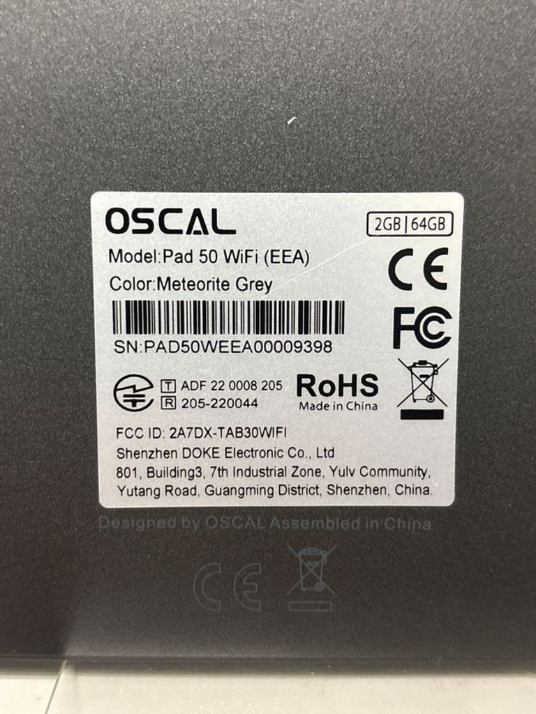 Распродажа Blackview oscal pad 50 2/64gb wi-fi, продавец Техноскарб