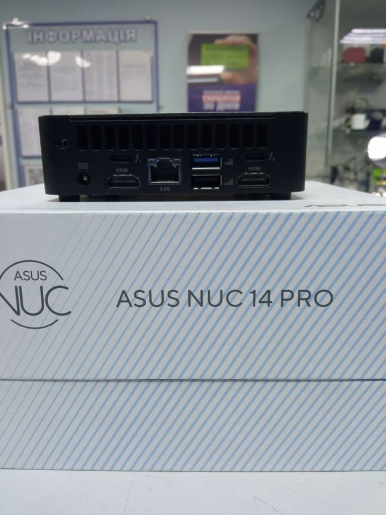 Дешиво Asus nuc 14 pro/core 3 100u/ram16gb ddr5/ssd256gb с ломбарда