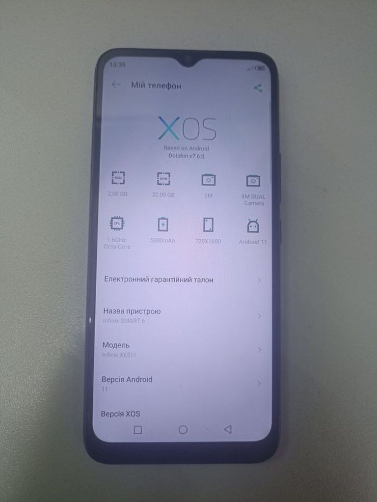 Купити Infinix smart 6 2/32gb Б/У
