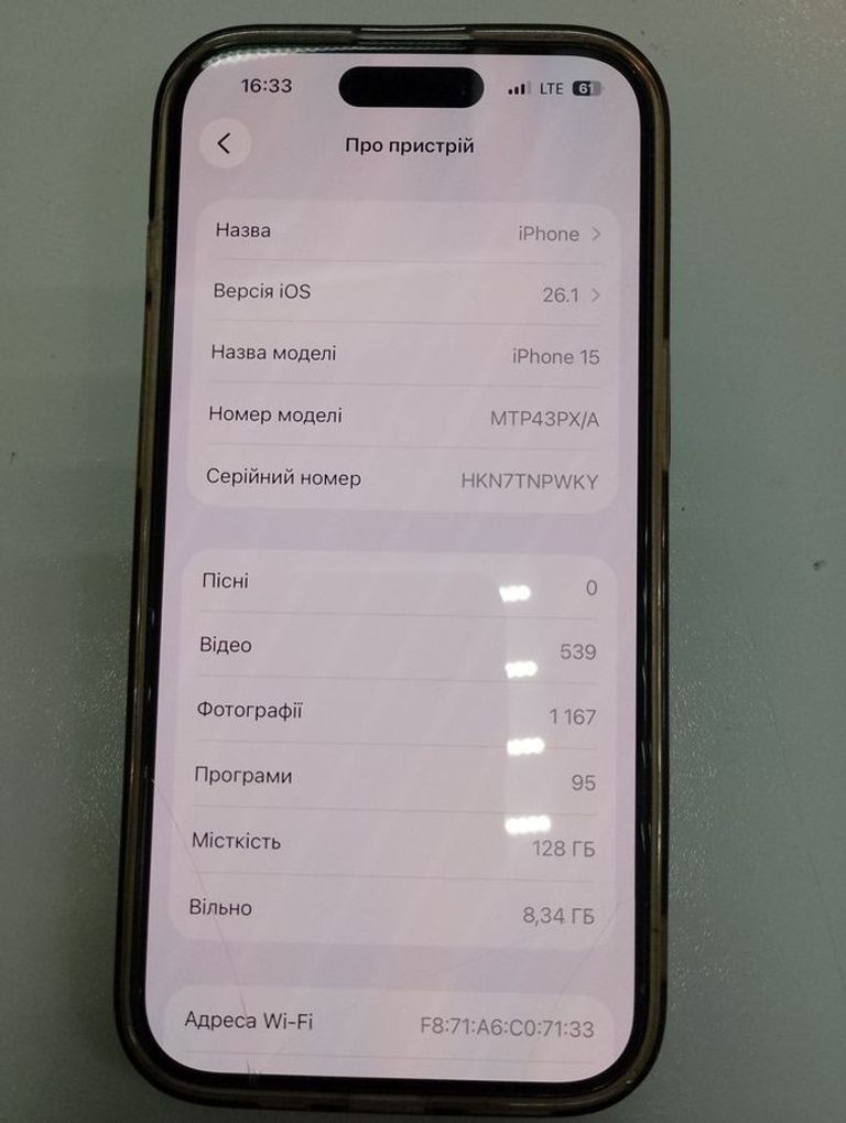 Купити Apple iPhone 15 128GB Green Б/У