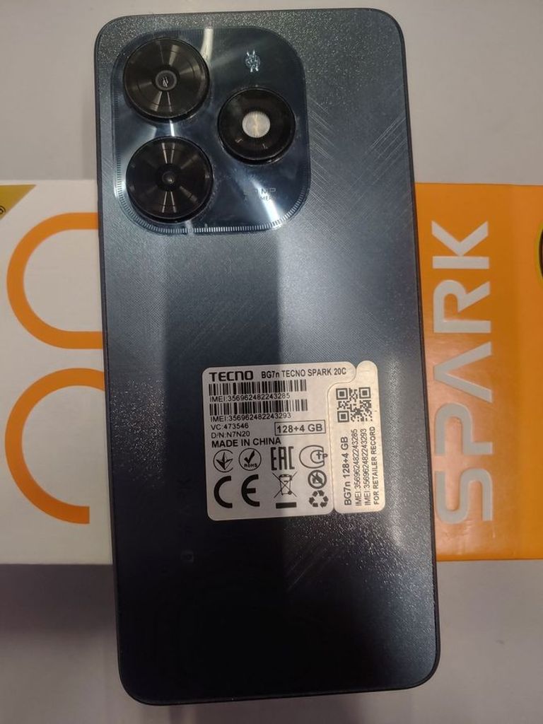 Розпродаж Tecno spark 20c bg7n 4/128gb, продавець Техноскарб
