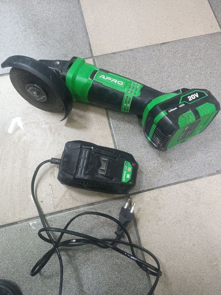 Apro 20В, 125мм, 4А, 20AG, 1 АКБ, ЗУ, кейс (895100) Код:01-200901013. Зображення 6