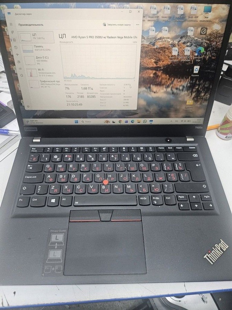 Купити Lenovo 14/ryzen 5 pro 3500u ddr4/16gb ddr4/hdd *відсутній/ssd 512 gb/*інтегрована Б/У