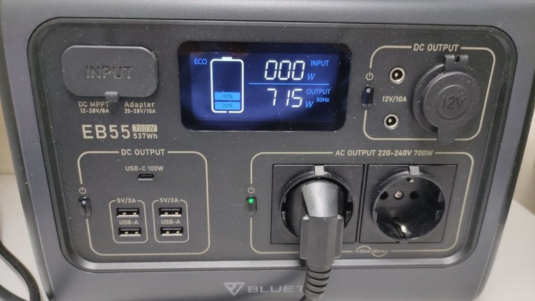 Розпродаж Bluetti EB55 Portable Power Station 537Wh, продавець Техноскарб