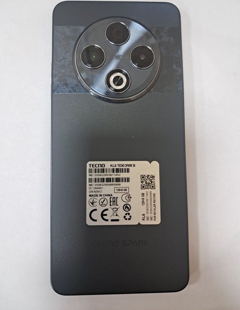 Дешево Tecno spark 30 kl6 8/128gb з ломбарду