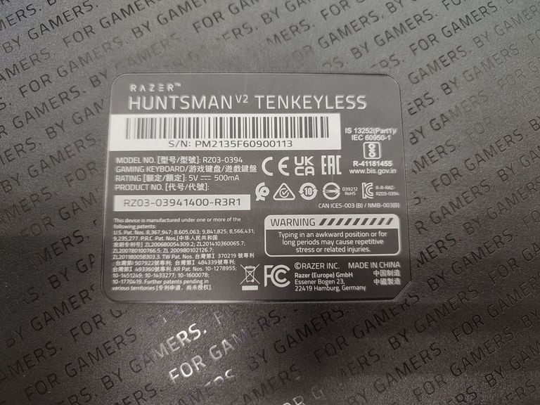 Дешево Razer Huntsman V2 Tenkeyless Purple (RZ03-03940300-R3M1) з ломбарду