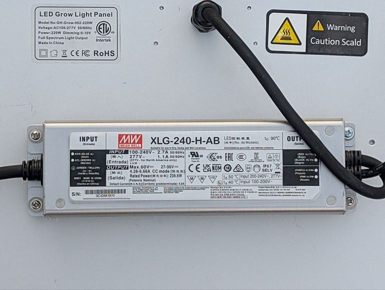 для вирощування рослин GH-2000 з діодами Samsung LM301B, драйвером MeanWell, з регульованим освітленням Код:null. Зображення 6