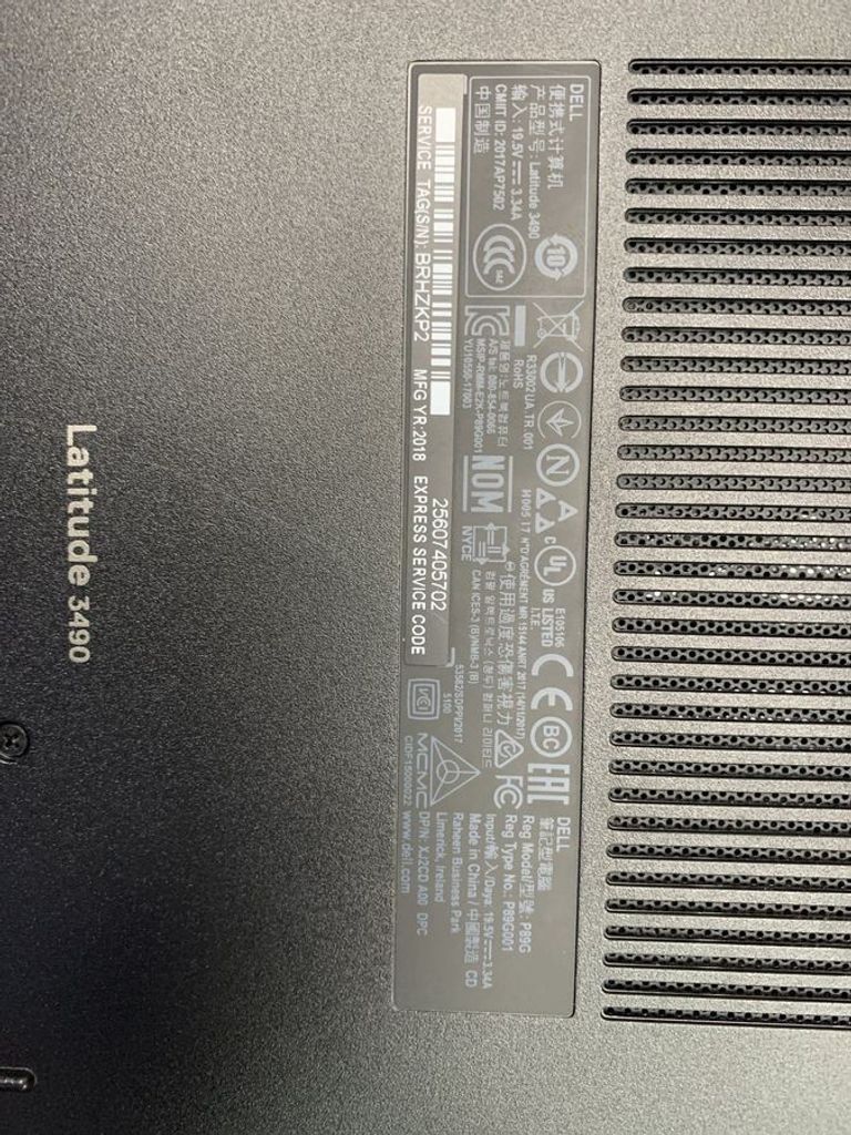 Распродажа Dell 15/core i5 8250u ddr4/8gb ddr4/hdd *відсутній/ssd 128 gb/*інтегрована, продавец Техноскарб