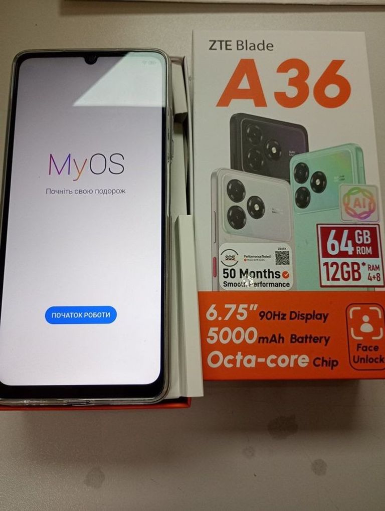 Купити Zte Blade A36 4/64GB Green Б/У