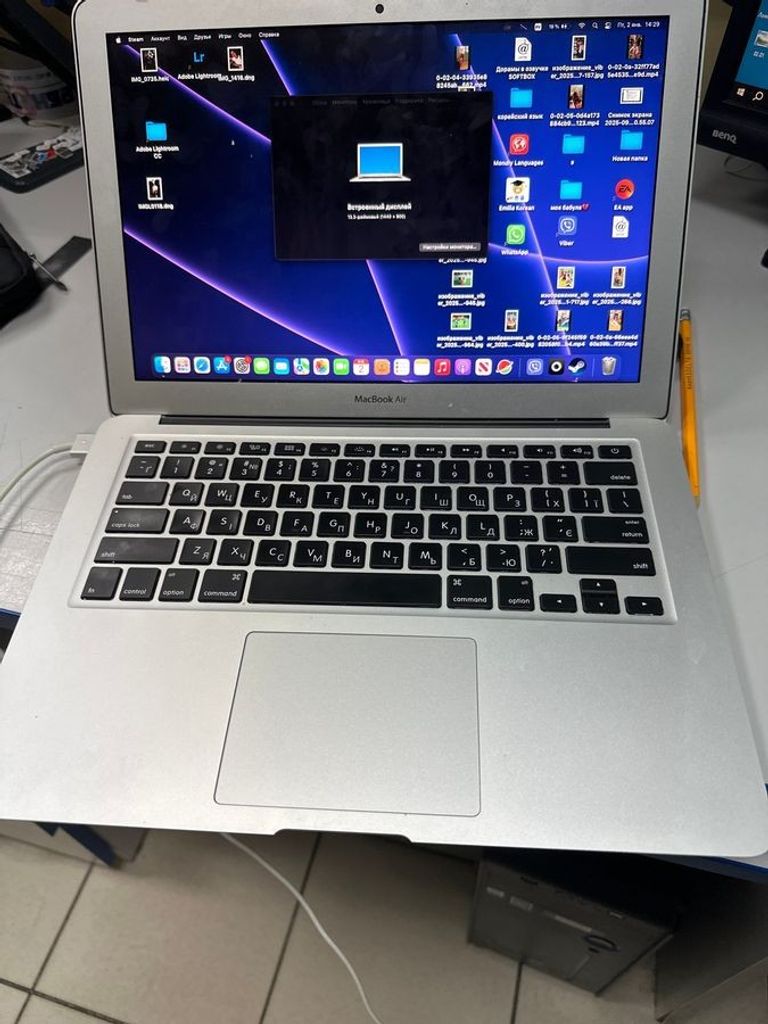Apple macbook air 2015 a1466 13,3" core i5 1,6ghz/ram8gb/ssd128gb/intel hd graphics 6000 Код:01-200832515. Зображення 5