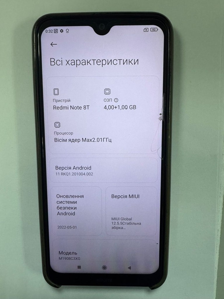 Дешиво Xiaomi Redmi Note 8T 4/64GB Blue с ломбарда