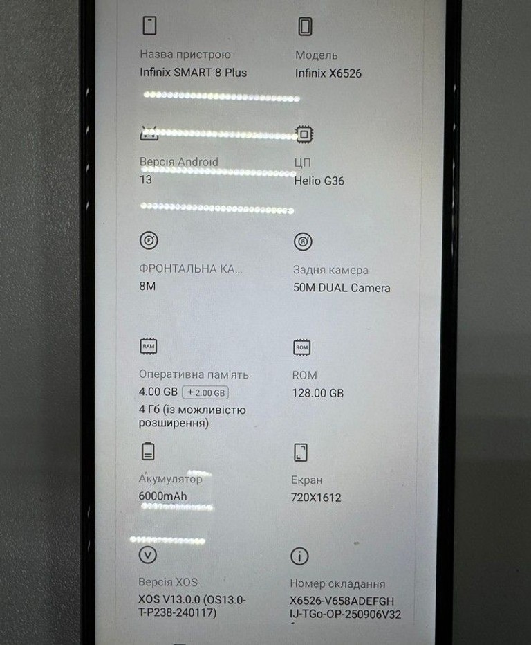 Объявление Infinix smart 8 plus 4/128gb Б/У
