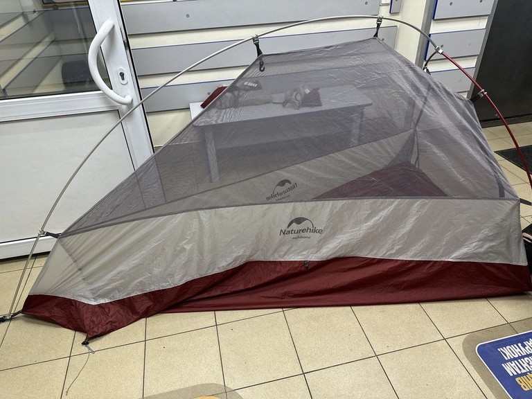 Дешиво Naturehike Cloud UP 3 Ultralight, light grey/red с ломбарда