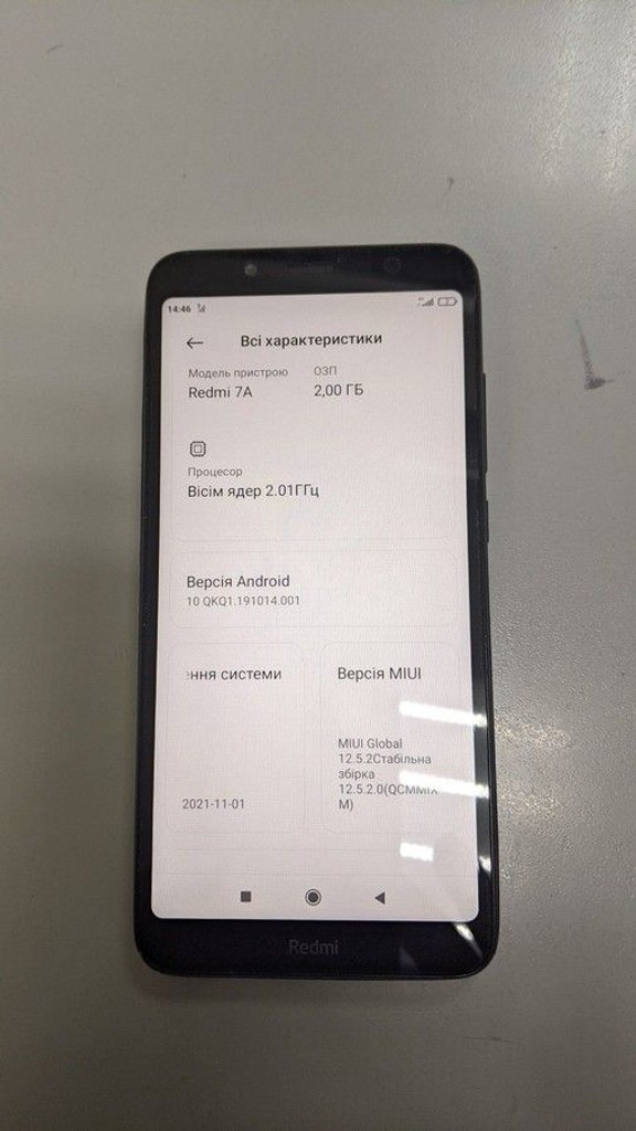Оголошення Xiaomi Redmi 7a 2/32GB Black Б/У