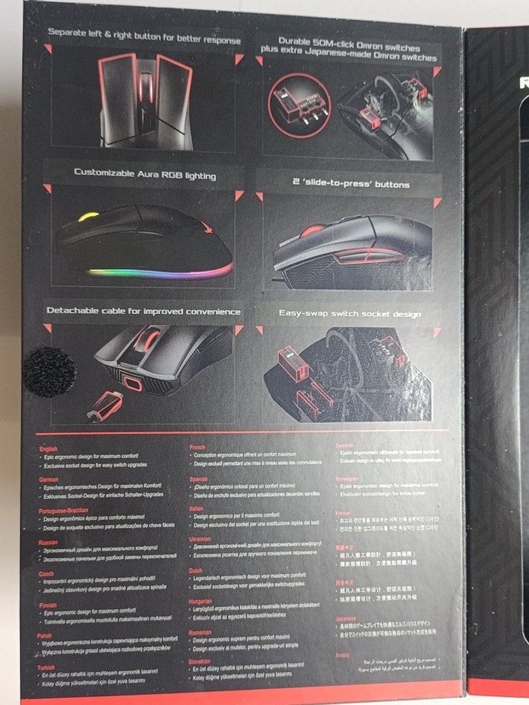 Дешево Asus ROG Gladius II Origin Black (90MP00U1-B0UA00) з ломбарду