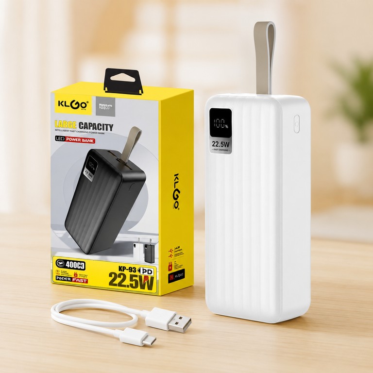 із швидкою зарядкою, 40000mAh / Зовнішній акумулятор 22,5W KP-93 / Power bank 2хUSB Код:null. Изображение 6
