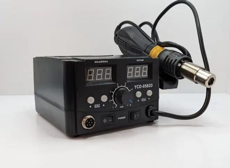 Оголошення Термоповітряна паяльна станція YCD 8582D. 750 Вт із паяльником. Нова. Б/У