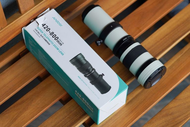 Супертелеоб'єктив Andoer 420-800 мм F/8.3-16 HD з ручним зумом та T-подібним кріпленням для цифрових дзеркальних камер Canon, Ni Код:null. Изображение 5