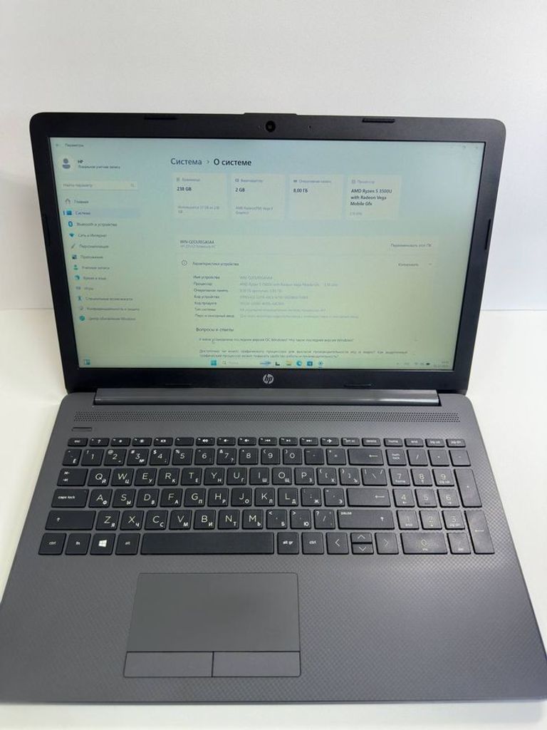 Купити Hp 15/ryzen 5 3500u ddr4/8gb ddr4/hdd *відсутній/ssd 256 gb/*інтегрована Б/У