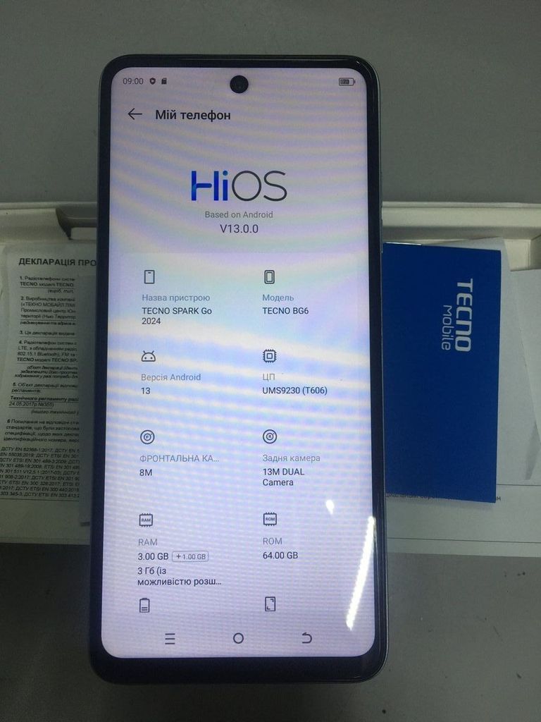 Объявление Tecno spark go 2024 3/64gb Б/У