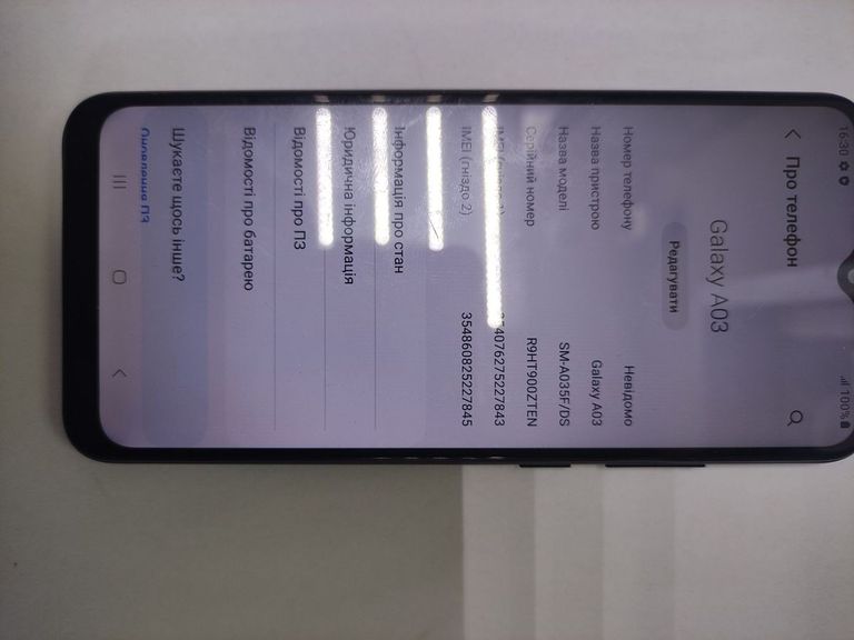 Купити Samsung galaxy a03 sm-a035f 4/64gb Б/У