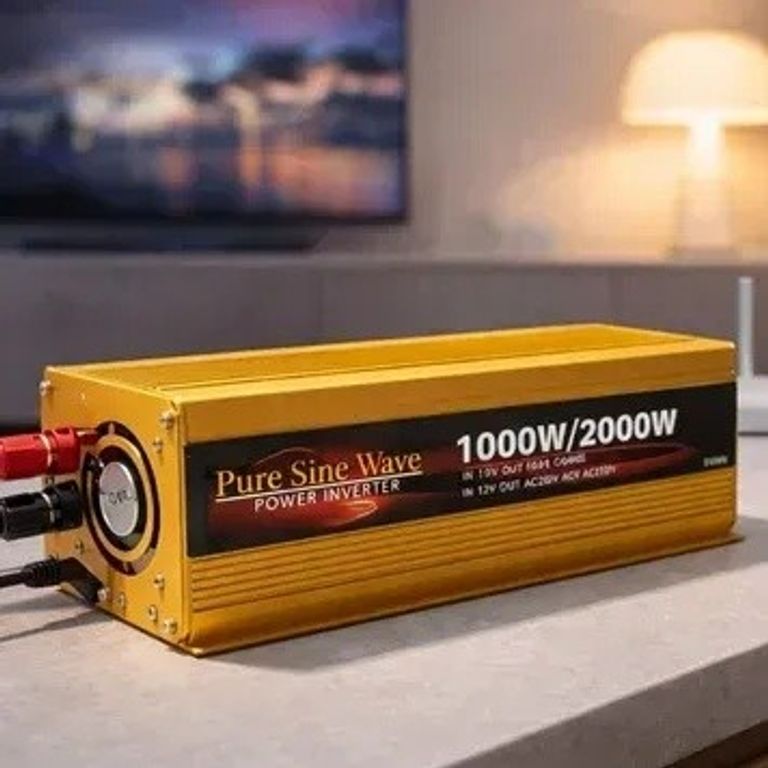 Купити Інвертор HOULI 1000/2000Вт 12-220V Чистий сінус для побутових приладів/гаджетів Б/У