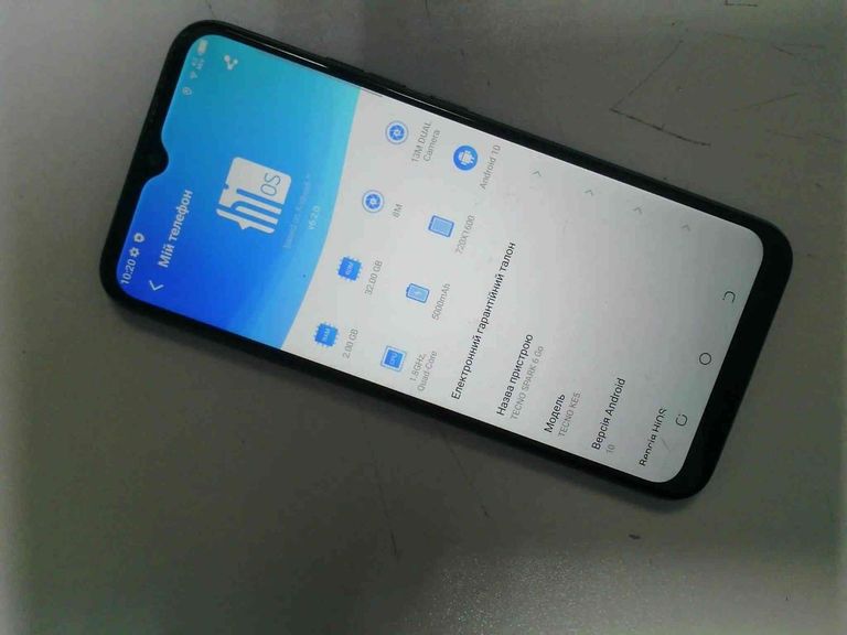 Оголошення Tecno spark 6 go 2/32gb Б/У