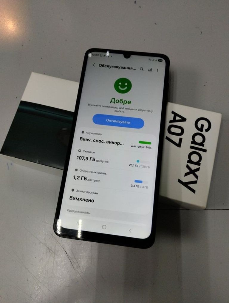 Купити Samsung galaxy a07 4/128gb Б/У