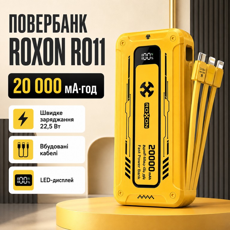 Купити ROXON RO11 20000мАч 22.5Вт Б/У