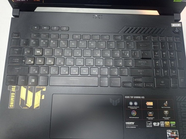 Дешиво Asus 15/ryzen 7 7435hs ddr5/16gb ddr5/ssd 512 gb/geforce rtx4050 6gb с ломбарда