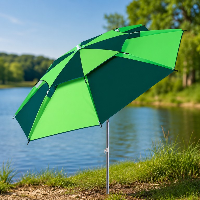 Umbrella tent для рибалки та пляжу 2в1, 2,1м, Зелена Код:null. Изображение 5