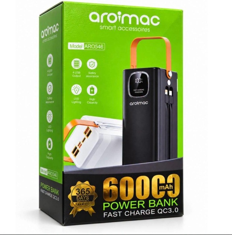 Aroimac ARO546 60000 мАг Код:null. Зображення 4