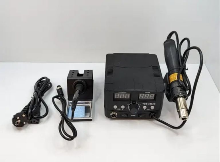 Дешево Термоповітряна паяльна станція YCD 8582D. 750 Вт із паяльником. Нова. з ломбарду