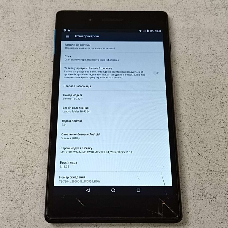 Lenovo tab 4 tb-7304i 16gb 3g Код:2000004183646. Изображение 8