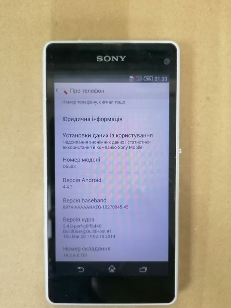 Оголошення Sony xperia z1 compact Б/У