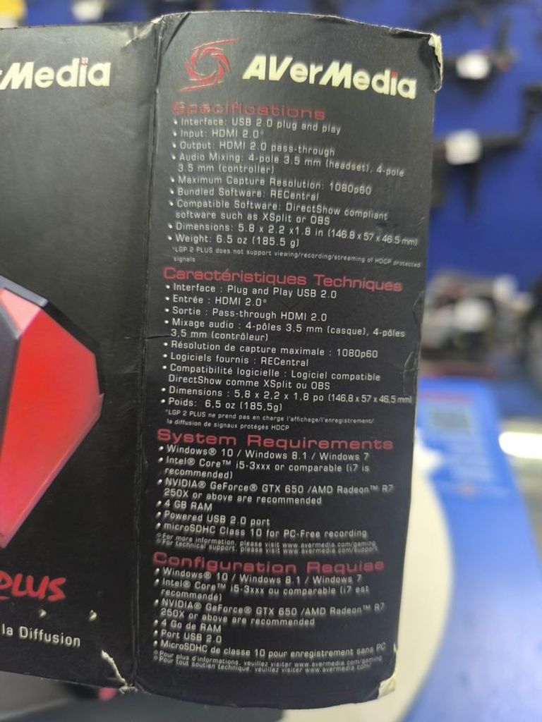 Розпродаж Avermedia live gamer portable 2 plus gc513, продавець Техноскарб