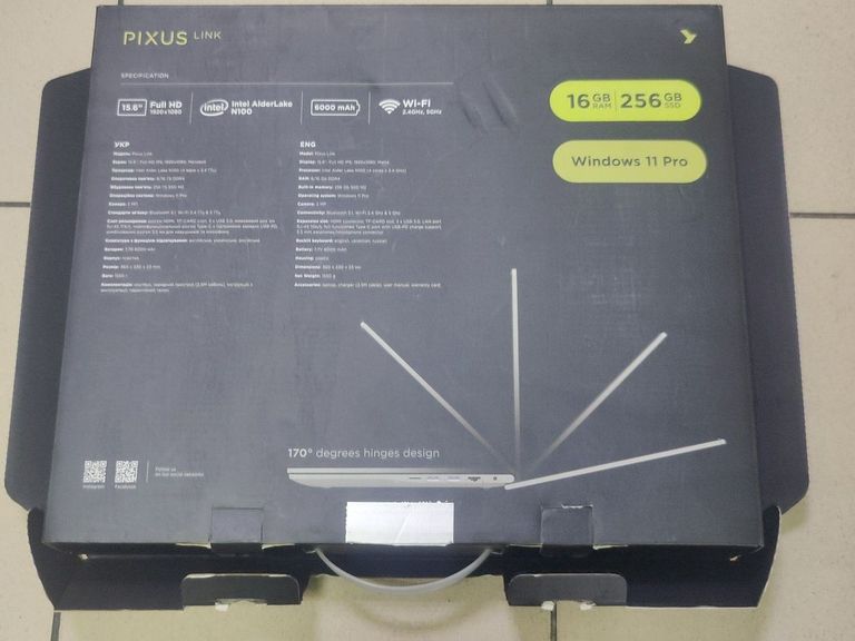 Pixus 15.6" intel n100  Код:01-200622954. Зображення 19