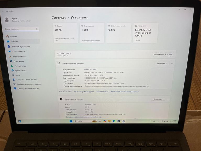 Оголошення Microsoft Surface Laptop 3 Б/У