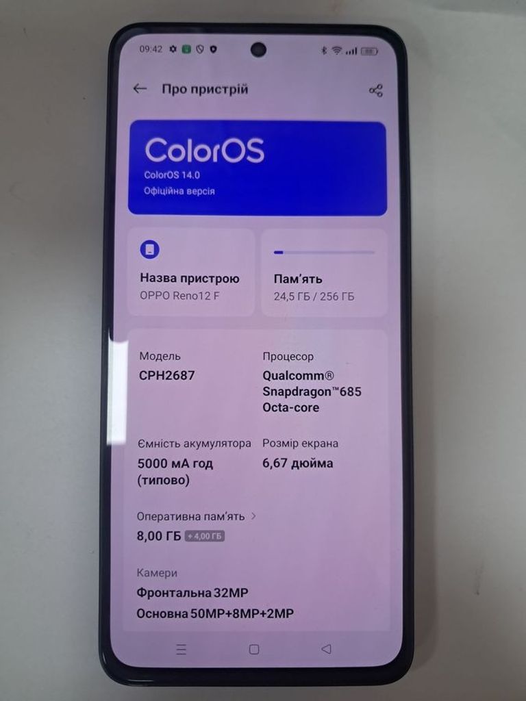 Oppo reno12 f 4g 8/256gb Код:01-200534324. Зображення 5