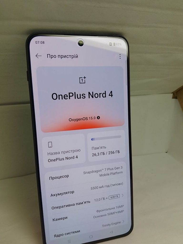 Купить Oneplus Nord 4 12/256GB Obsidian Midnight Б/У