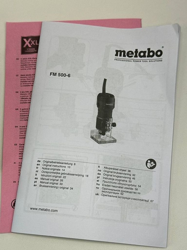 Metabo fm 500-6 Код:01-200835316. Зображення 9