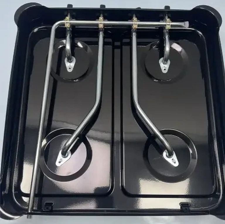 з кришкою Rainberg RB-2227 Чорний, Настільна плита для балонного газу Код:null. Зображення 4