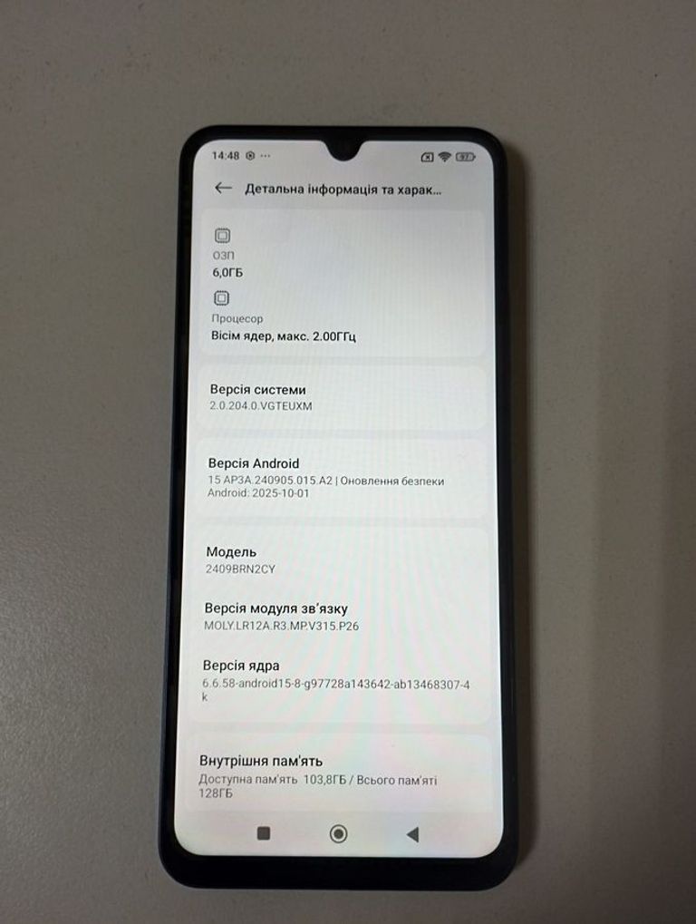 Xiaomi redmi 14c 6/128gb Код:01-200889968. Изображение 5