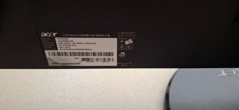 Дешево Acer v223hqbb з ломбарду