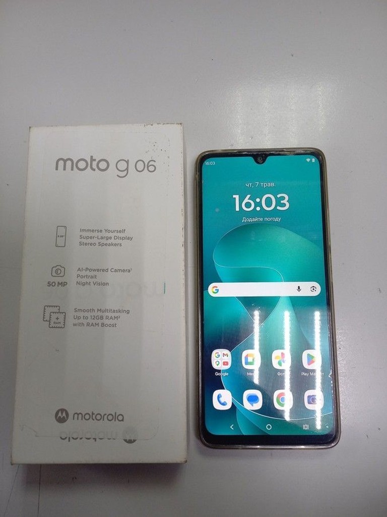 Купити Motorola moto g06 4g 4/64gb tendril Б/У