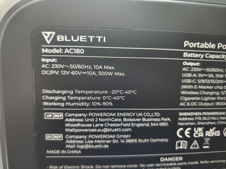Bluetti AC180 Код:01-200983421. Зображення 7