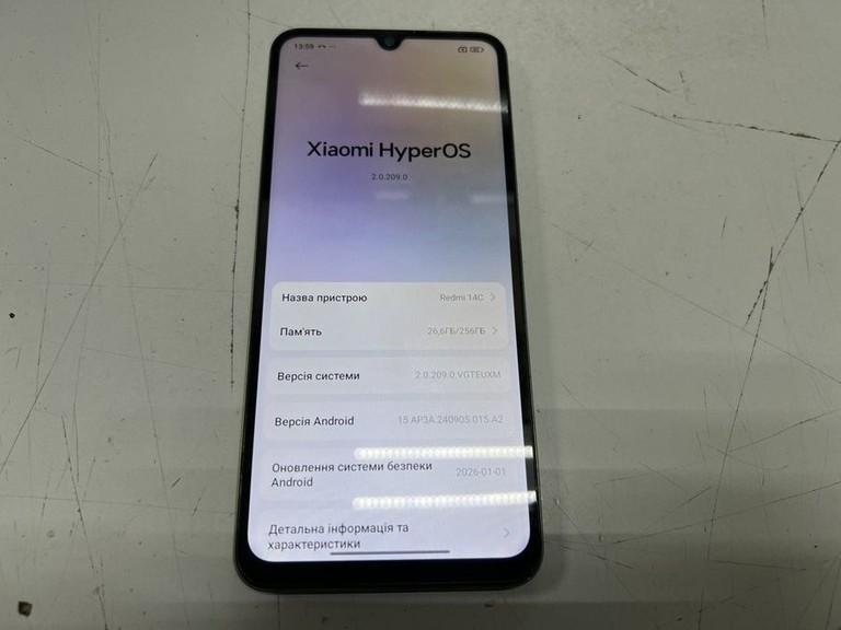 Оголошення Xiaomi redmi 14c 8/256gb Б/У