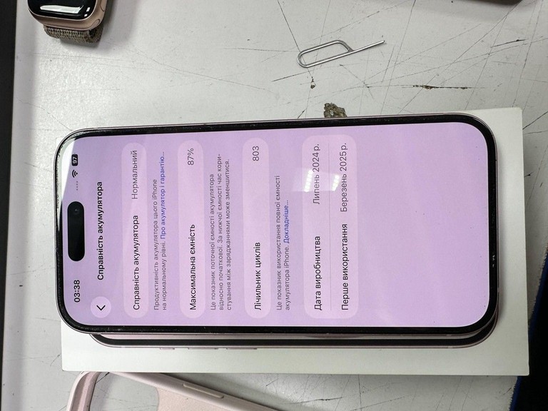 Оголошення Apple iPhone 15 256GB Green Б/У